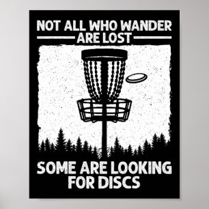 Poster Art de disque de golf drôle pour hommes femmes enf