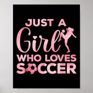 Poster Art de football cool pour femmes adolescentes gard