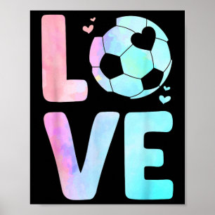 Poster Art de football cool pour femmes filles toddler à