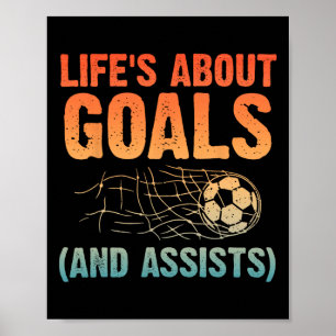 Poster Art de football cool pour les hommes et les femmes