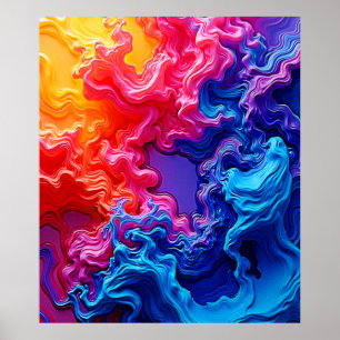 Poster Art de fusion colorimétrique