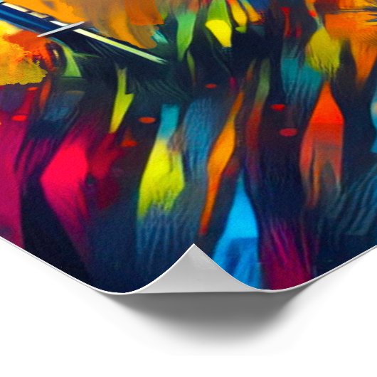 Poster Art de golf sur disque Abstrait (Coin)