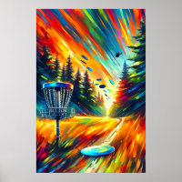 Art de golf sur disque Abstrait