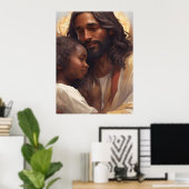 Poster art de Jésus (Bureau à domicile)