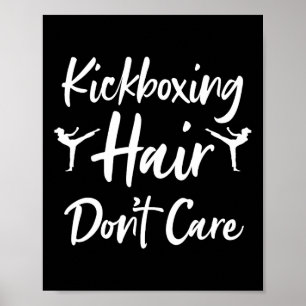 Poster Art de kickboxing drôle pour hommes femmes Conta K