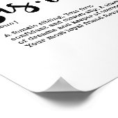 Poster Art de la définition de soeur (Coin)