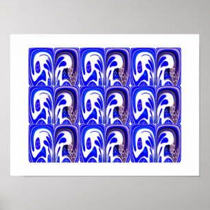 Poster art de la galaxie bleue
