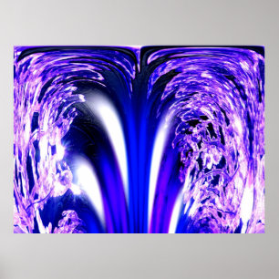 Poster Art de la glace bleue