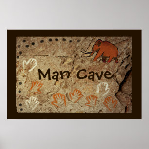 Poster Art de la grotte glaciaire