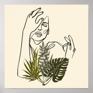 Poster Art de la ligne de Plante