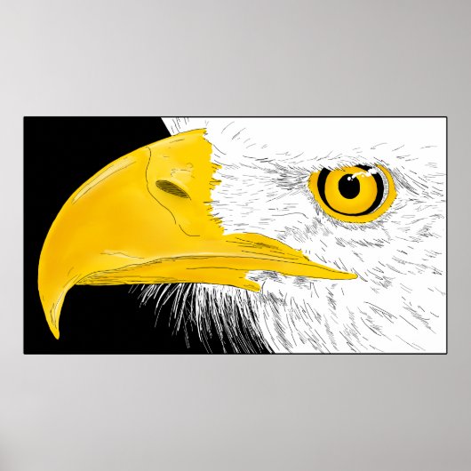 Poster Art de la ligne Eagle (Devant)