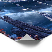 Poster Art de la lune gelée (Coin)