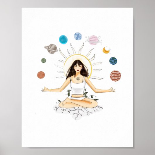 Poster art de la méditation (Devant)