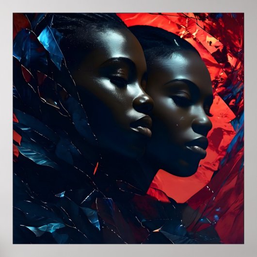 Poster Art de la mode africain (Devant)