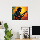 Poster art de la musique reggae (Bureau à domicile)