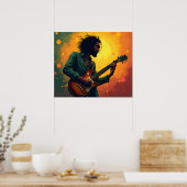 Poster art de la musique reggae (Cuisine)