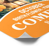 Poster Art de la nurserie chrétienne de la fleur du mois  (Coin)