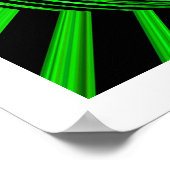 Poster Art de la planète verte Alien (Coin)