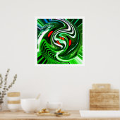 Poster Art de la planète verte Alien (Cuisine)