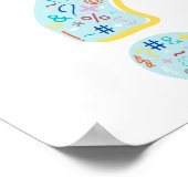 Poster Art de la salle de lecture | Curieux point d'inter (Coin)