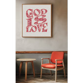 Poster Art de la typographie de l'amour sans fin