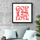 Poster Art de la typographie de l'amour sans fin