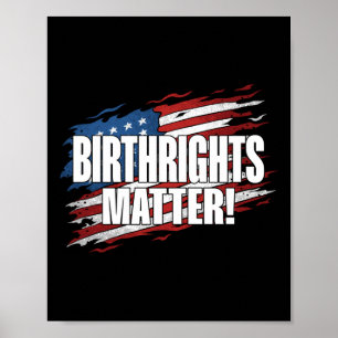Poster Art De La Typographie Politique De Birthright