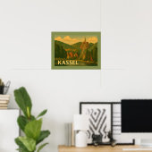 Poster Art de la ville de Cassel en Allemagne (Bureau à domicile)