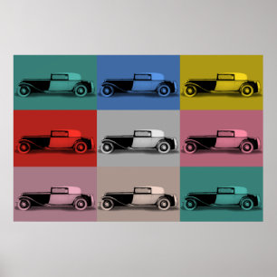 Poster Art de la voiture classique