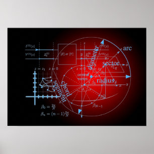 Poster art de l'affiche mathématique
