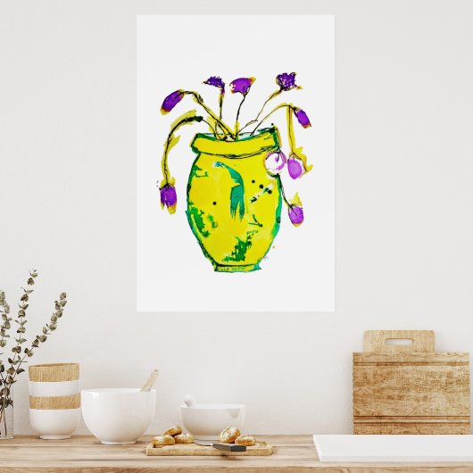 Poster Art de l'agencement des fleurs (Cuisine)