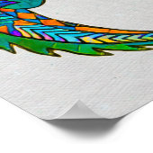 Poster Art de l'alligator tribal (Coin)