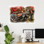 Poster Art de l'ancienne école (Bureau à domicile)