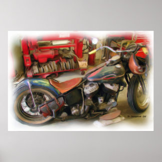 Poster Art de l'ancienne école