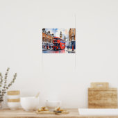 Poster Art de l'aquarelle à Londres (Cuisine)
