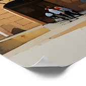 Poster Art de l'aquarelle de Barcelone (Coin)