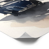 Poster Art de l'aquarelle de Varsovie (Coin)