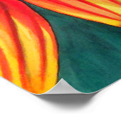 Poster Art de l'aquarelle des fleurs sud-africaines de Ga (Coin)