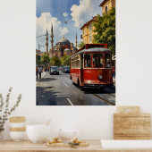 Poster Art de l'aquarelle d'Istanbul (Cuisine)