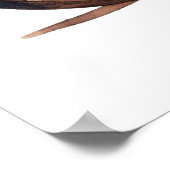 Poster Art de l'aquarelle moto vintage (Coin)