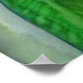 Poster Art de l'aquarelle rouge australien (Coin)