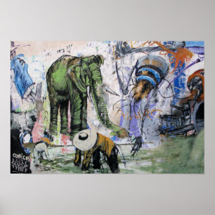 Poster Art de Las Palmas Elephant