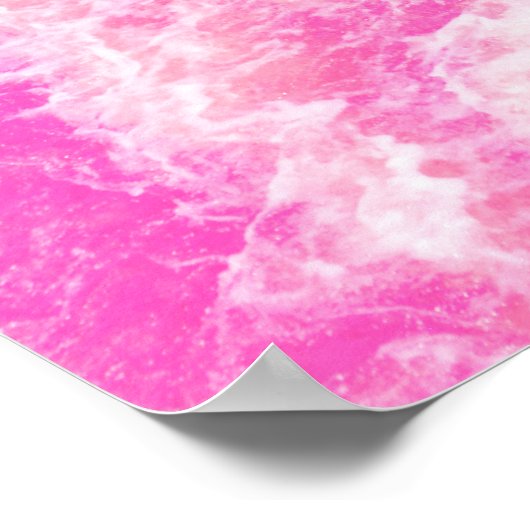 Poster Art de l'eau rose (Coin)