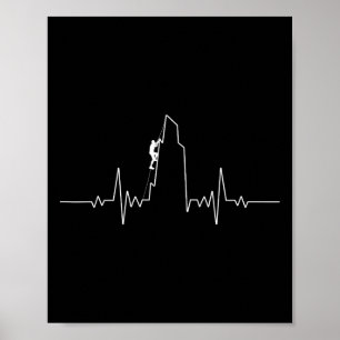 Poster Art de l'escalade de roche cool pour hommes femmes