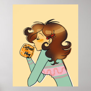 Poster Art de l'humeur du café cosy du matin