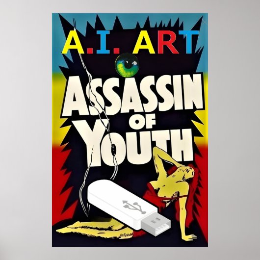 Poster Art de l'I.A. - Assassin de la jeunesse (Devant)
