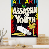 Poster Art de l'I.A. - Assassin de la jeunesse (Cuisine)