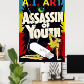 Poster Art de l'I.A. - Assassin de la jeunesse (Bureau à domicile)