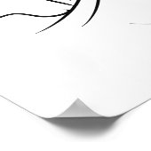 Poster Art de ligne mariage (Coin)