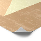 Poster Art de l'illustration côtière neutre et Turquoise  (Coin)